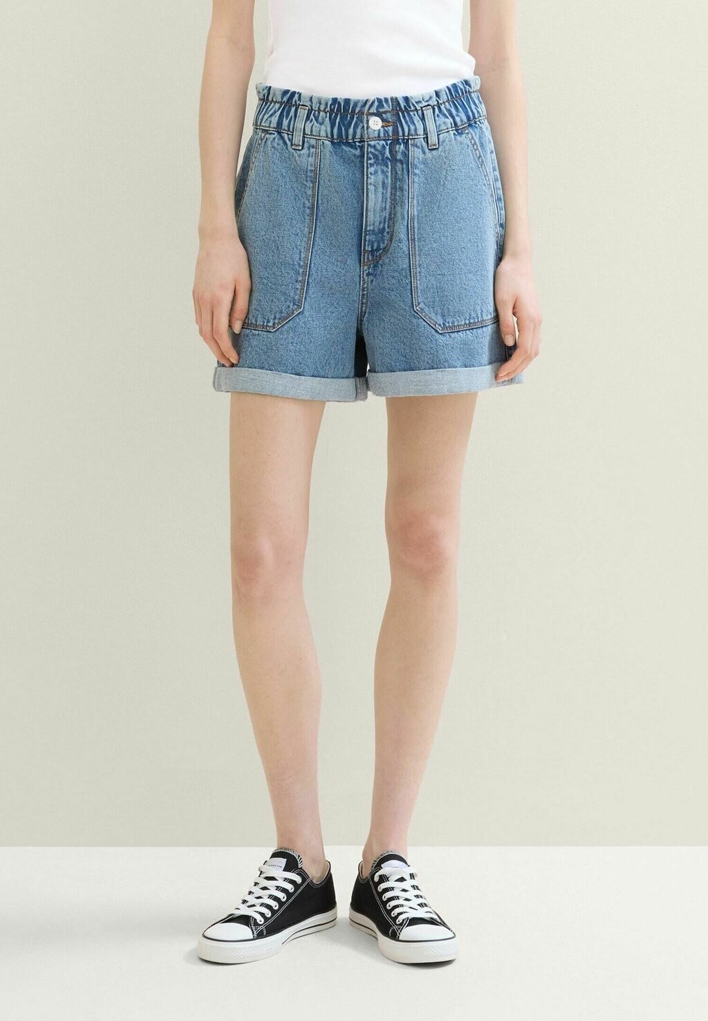 

Джинсовые шорты TOM TAILOR DENIM, синий деним