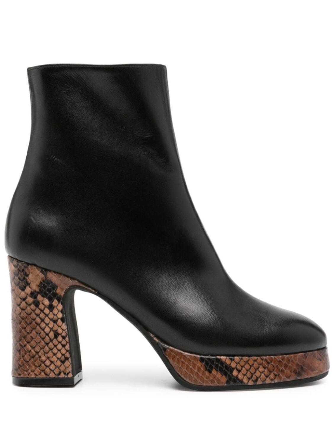 

Roberto Festa snakeskin-effect leather ankle boots, черный