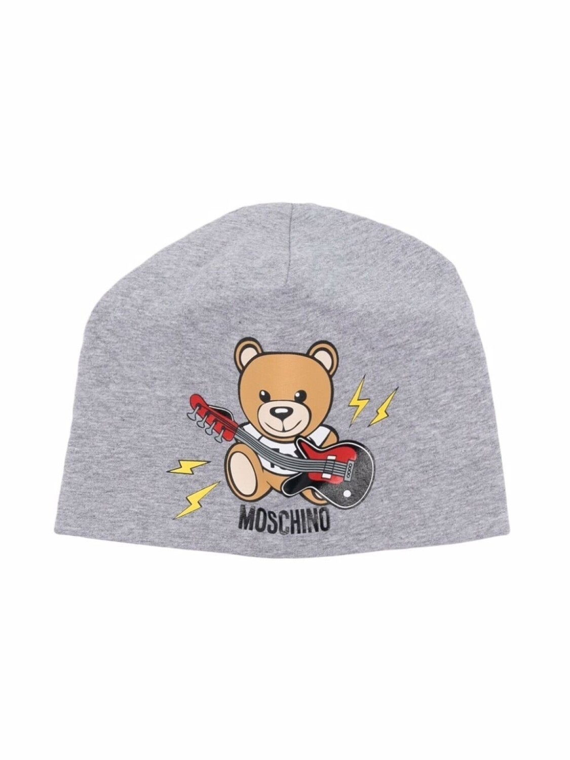 

Moschino Kids шапка бини с принтом Teddy Bear, серый