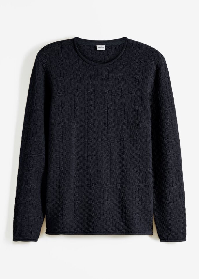 

Свитер из переработанного хлопка John Baner Jeanswear, синий