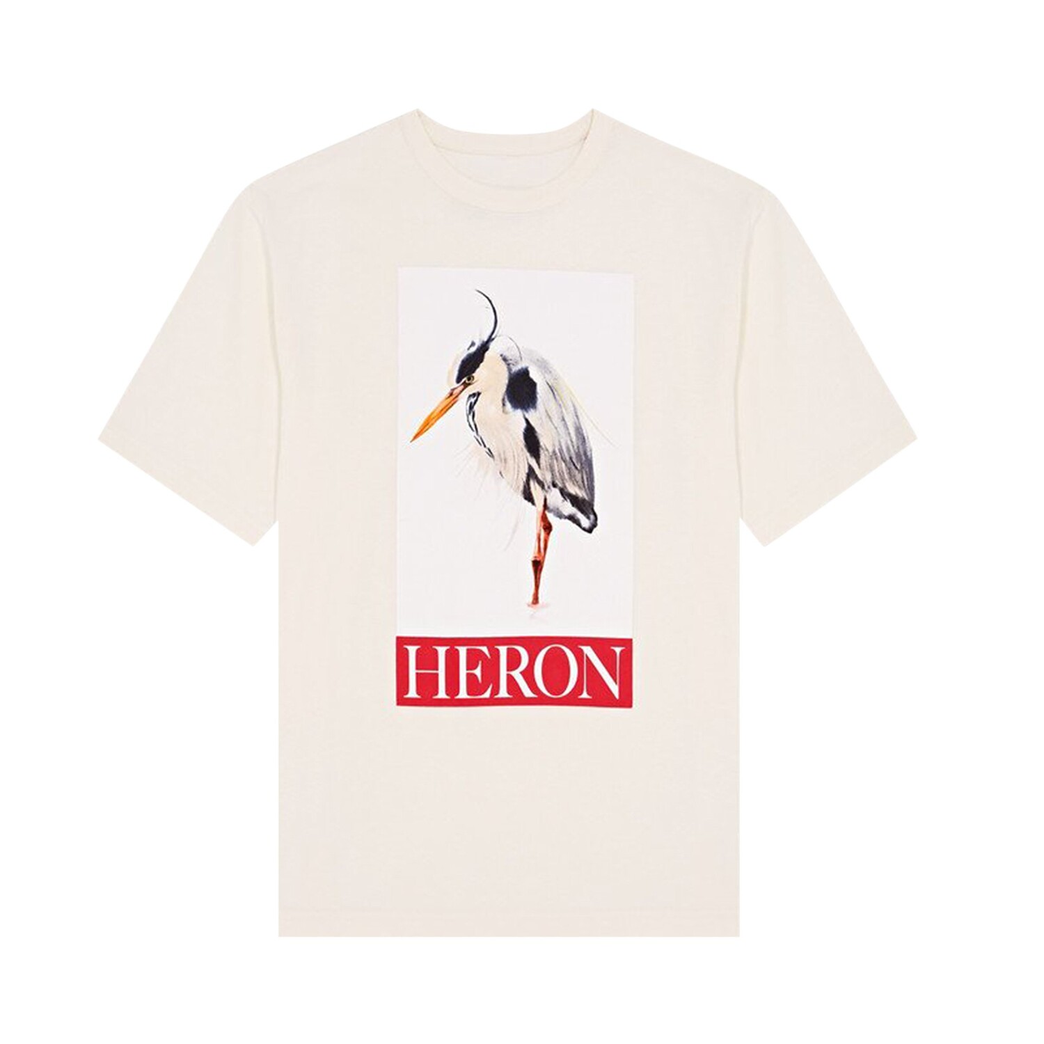 

Heron Preston Heron Расписная футболка цвета слоновой кости