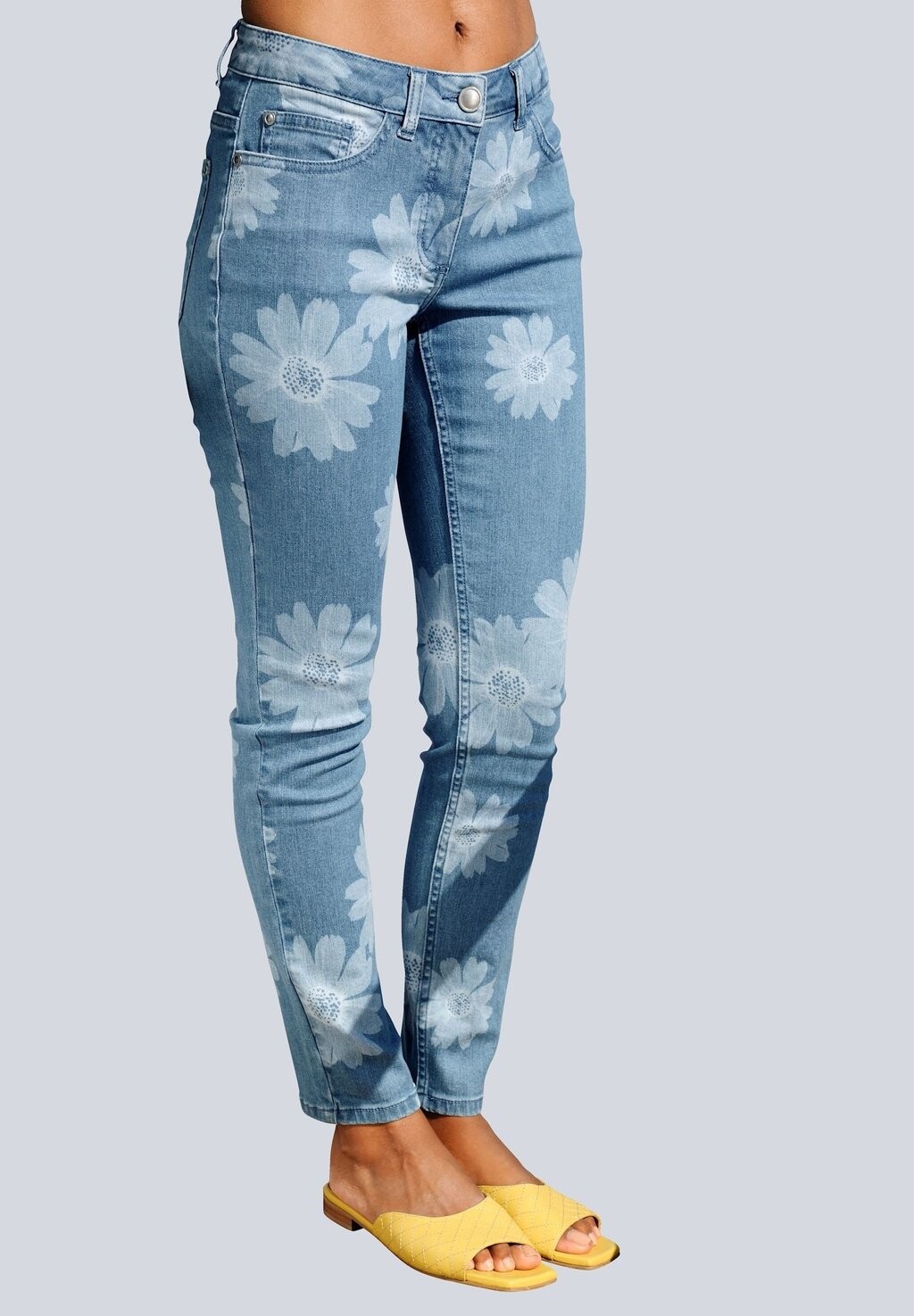 

Узкие джинсы Alba Moda, синий