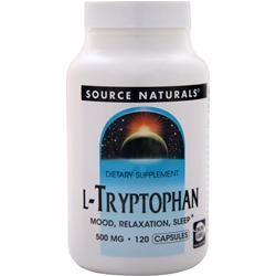 Source Naturals L-триптофан (500 мг) 120 капсул source naturals комплекс из куркумы мерива 500 мг 120 капсул