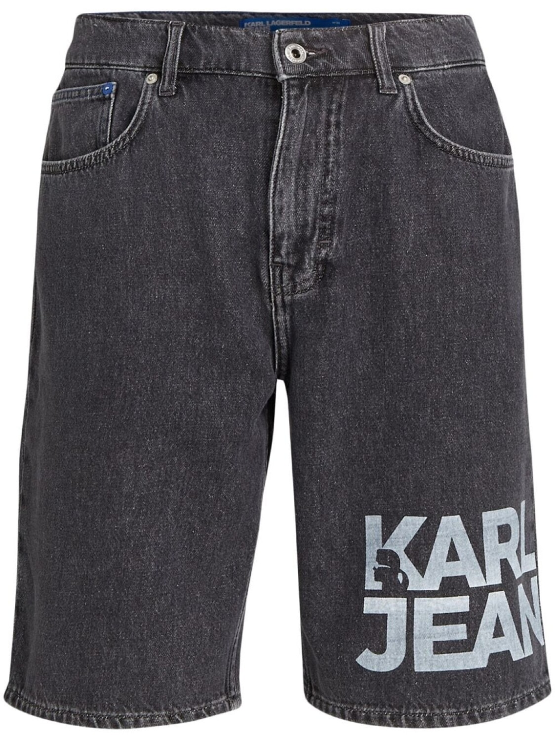 

Karl Lagerfeld Jeans джинсовые шорты с логотипом, черный