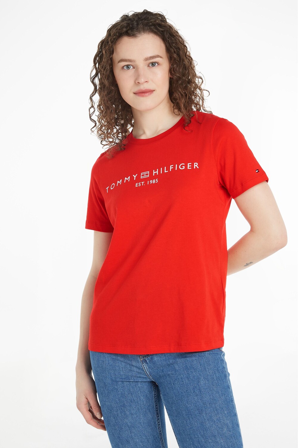 

Футболка с логотипом Tommy Hilfiger, красный