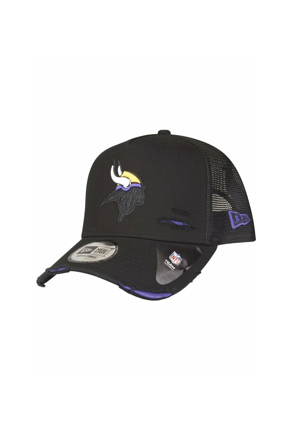 Бейсболка ADJUSTABLE DISTRESSED New Era, цвет minnesota vikings