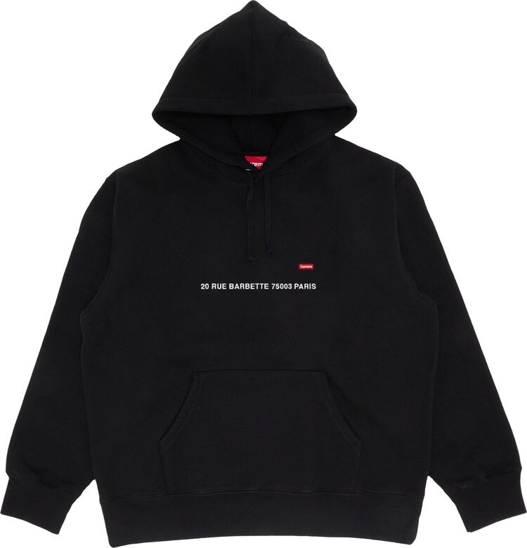 

Толстовка Supreme Shop Small Box Hooded - Paris 'Black', черный