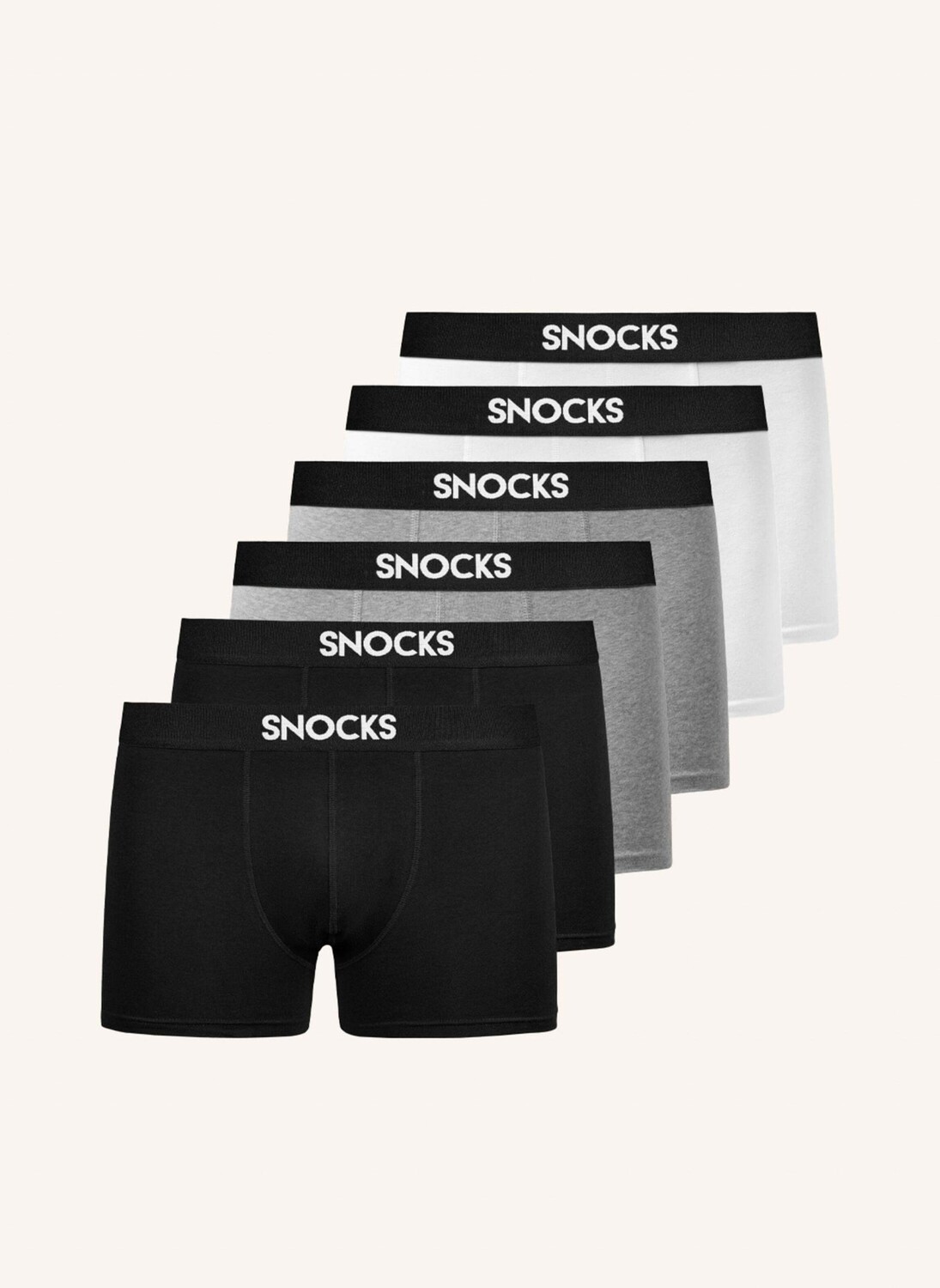 

Набор из 6 боксеров SNOCKS, цвет SCHWARZ/WEISS/GRAU