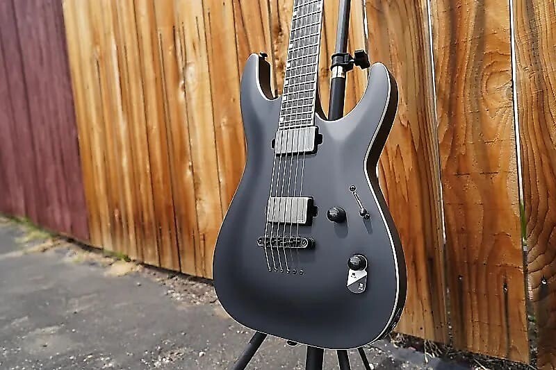 

Электрогитара ESP LTD MH-1000 Baritone - Black Satin 6-String Electric Guitar