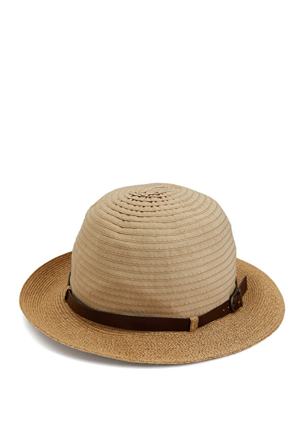 Бежевая мужская соломенная шляпа Grevi
