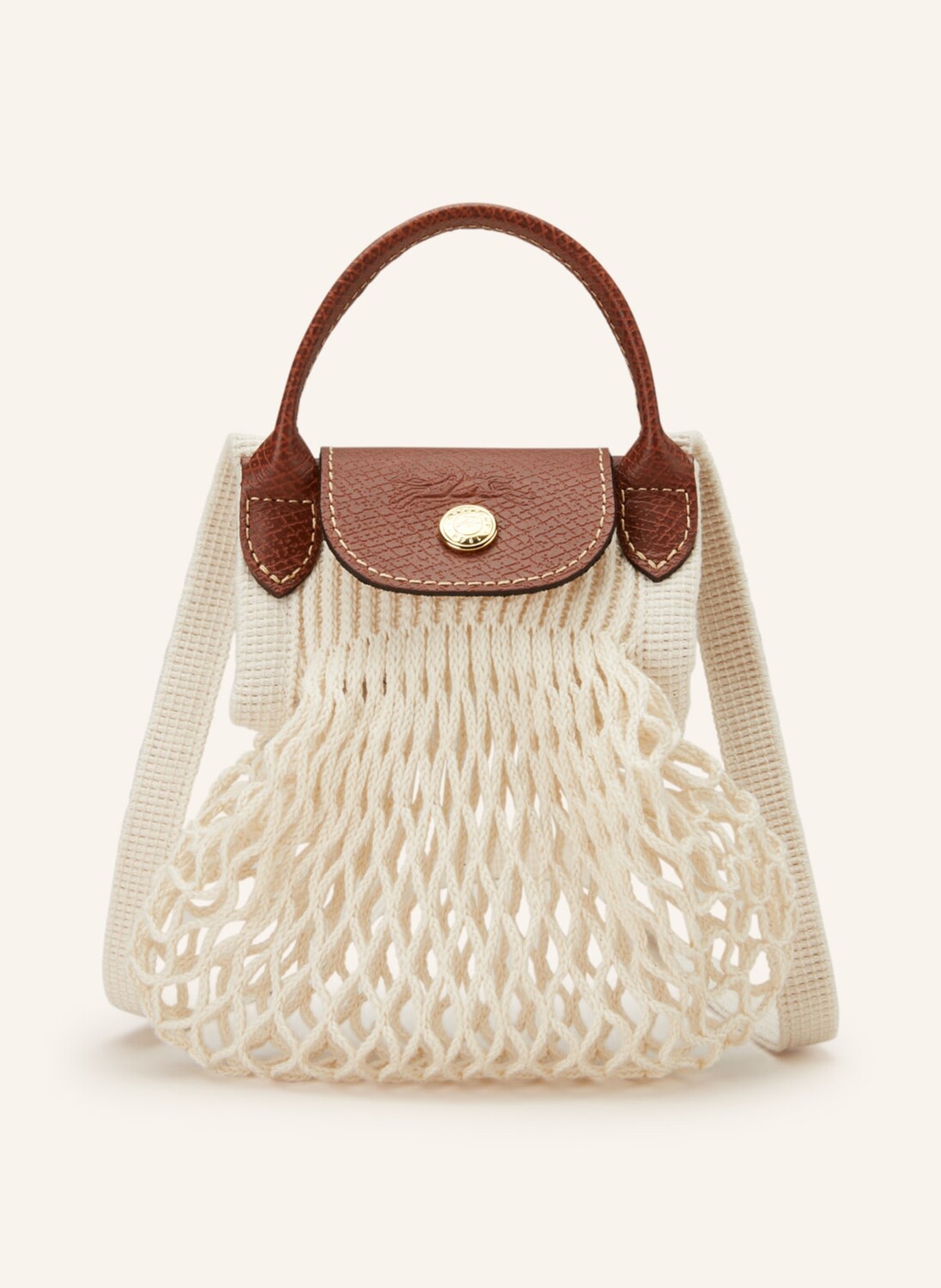 

Сумка через плечо LONGCHAMP LE PLIAGE FILET MINI, кремовый