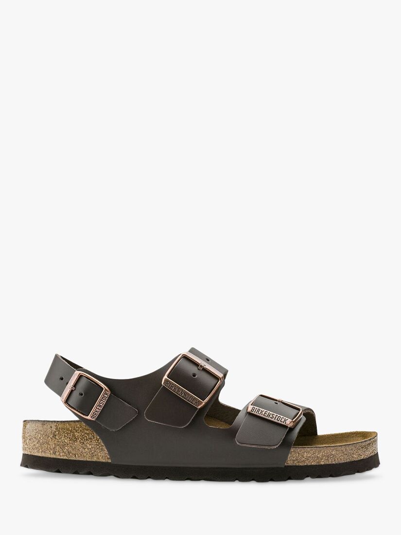 

Сандалии Birkenstock Milano из натуральной кожи, темно-коричневые