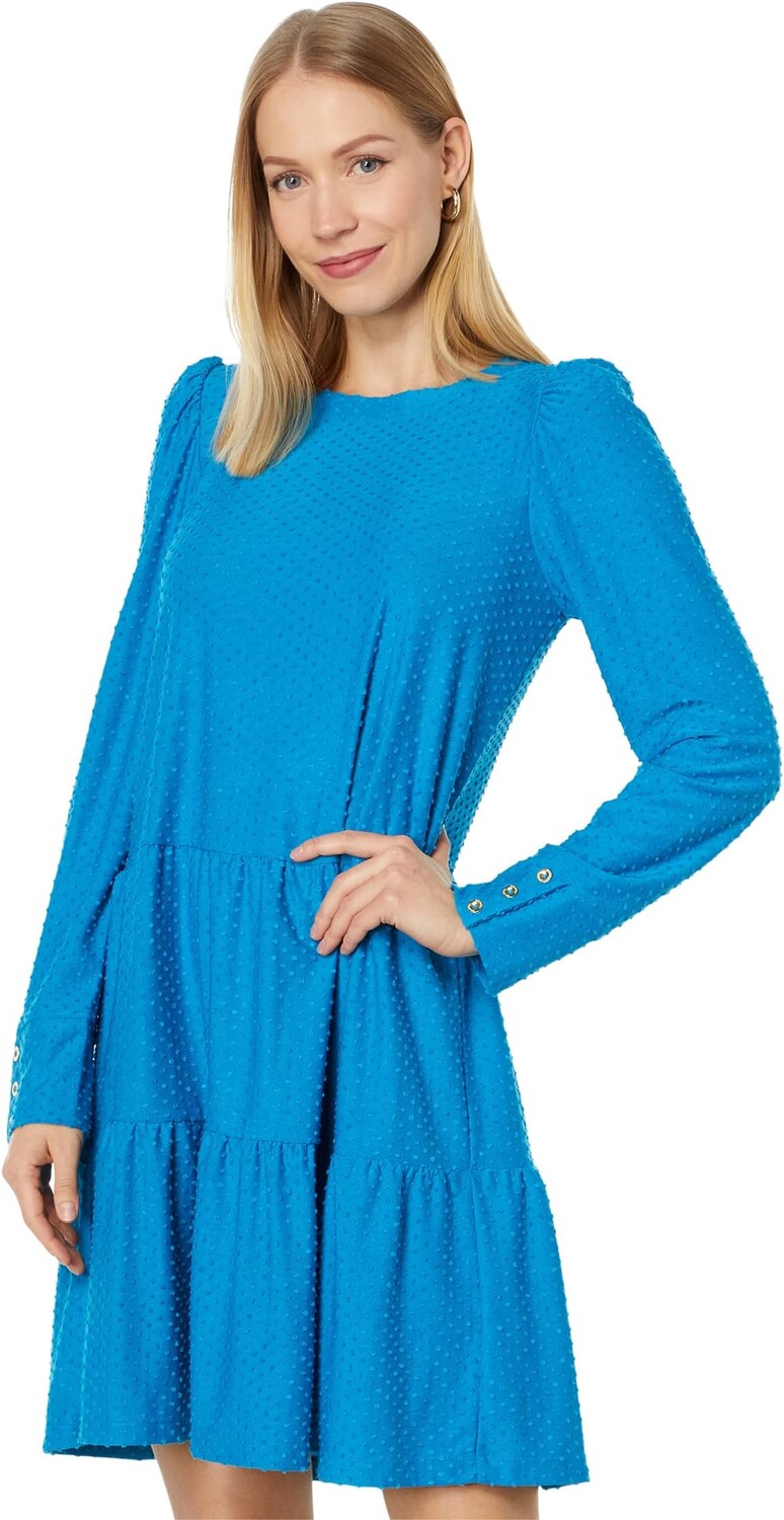 

Платье Арлетт Lilly Pulitzer, цвет Teal Bay Cozy Knit Swiss Dot