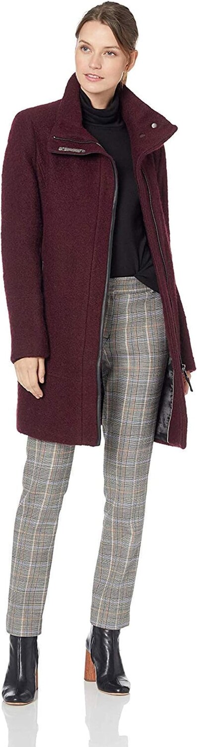 

Пальто Women's Wool Jacket Calvin Klein, цвет Chianti Black