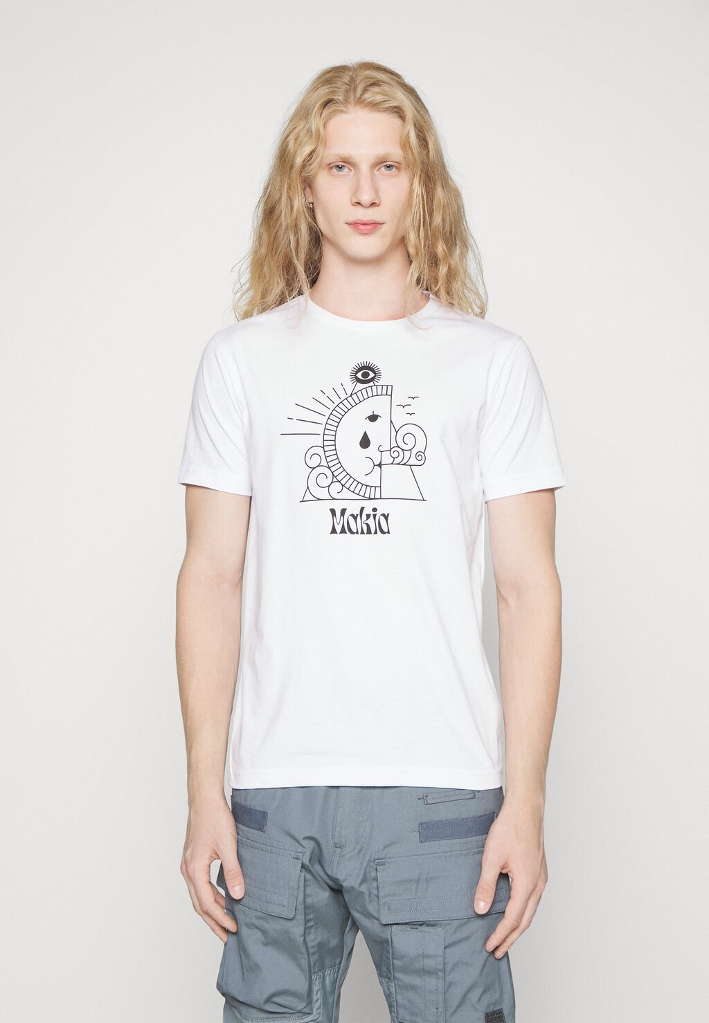 

Футболка с принтом Galaxy Unisex Makia, белый