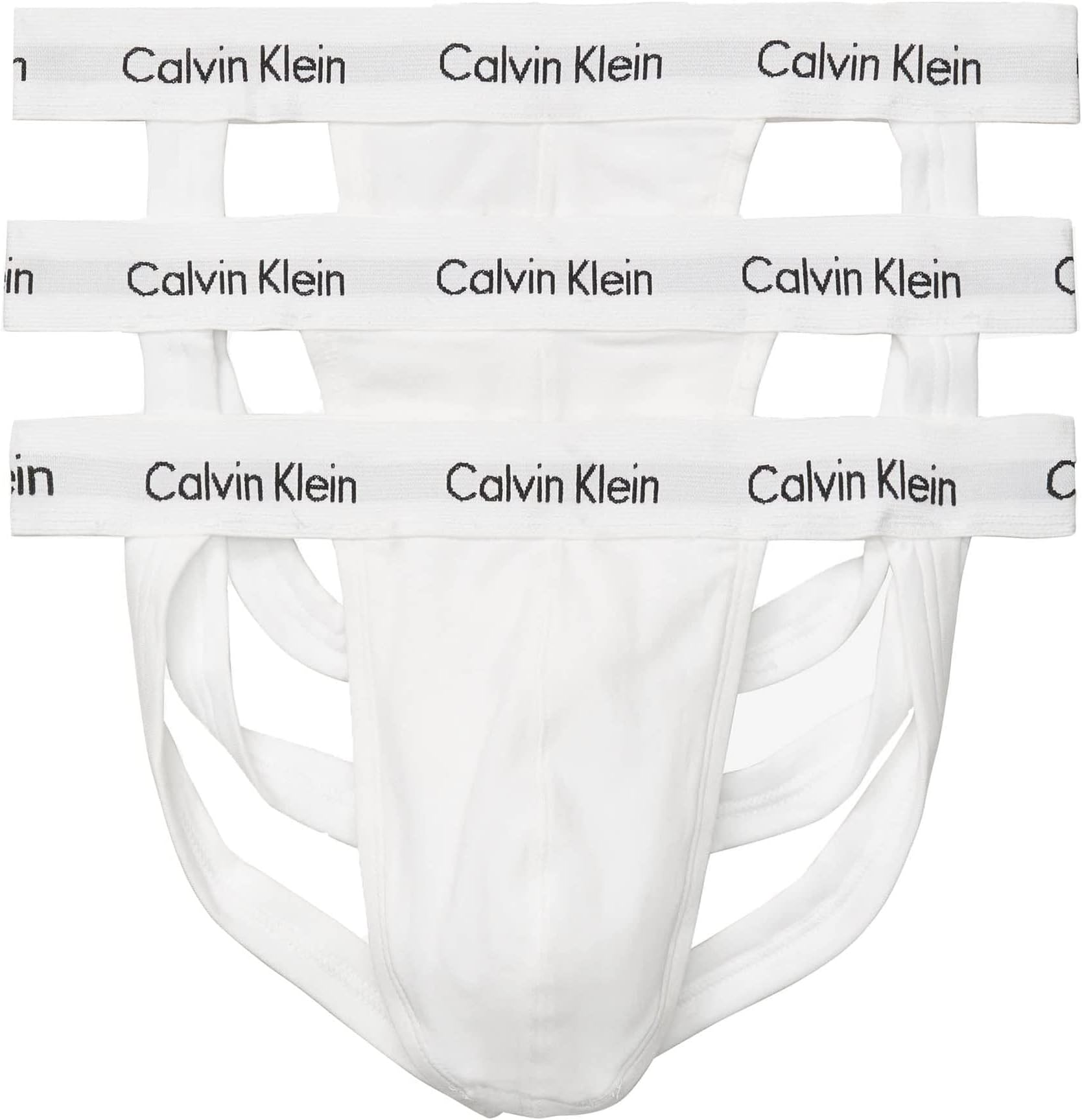 Трусы Cotton Stretch Jock Strap 3-Pack Calvin Klein Underwear, белый