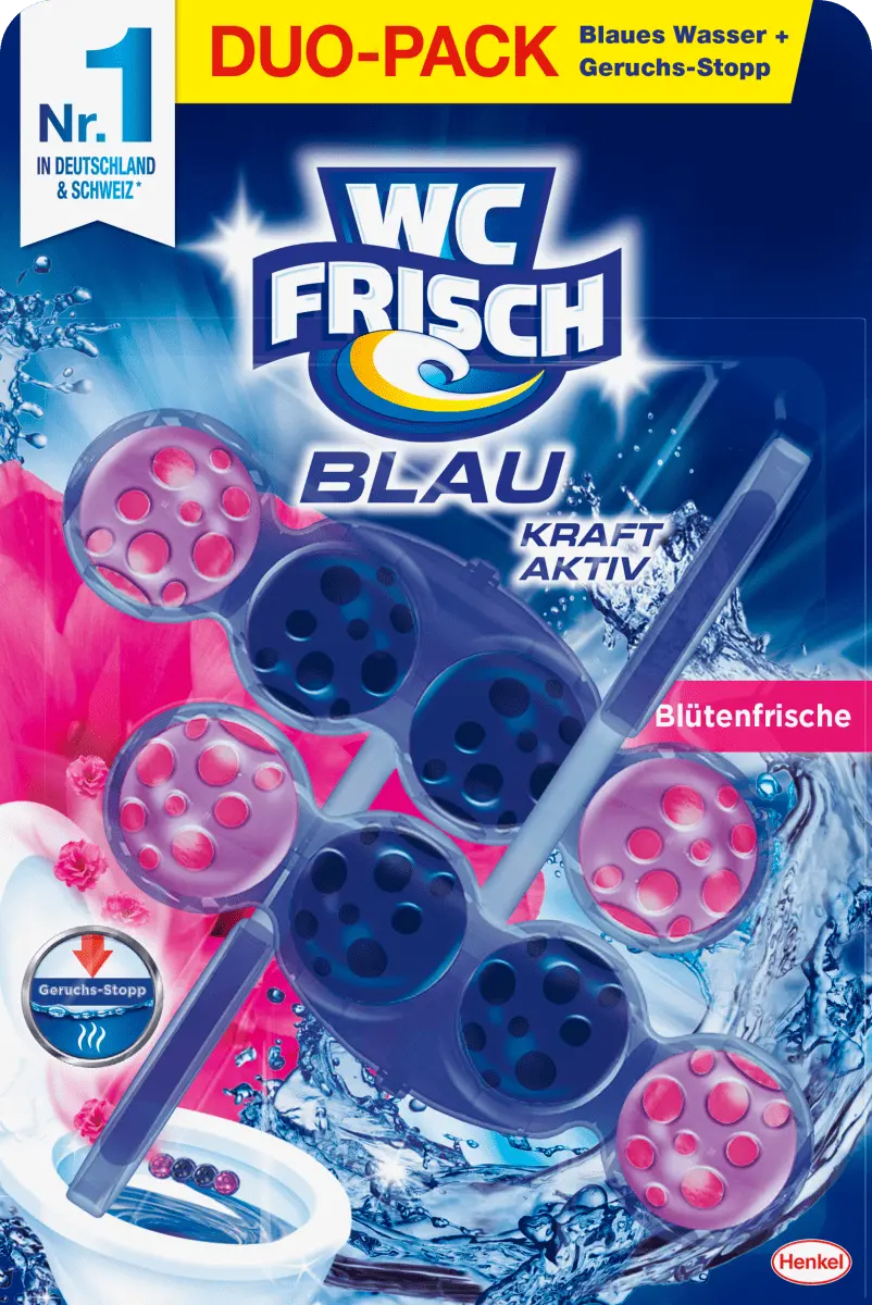 

Туалетный камень blue power active цветочная свежесть 2 шт. WC-Frisch