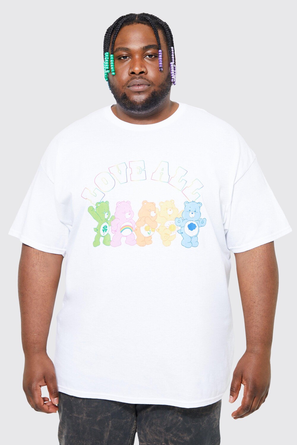 

Футболка plus care bears license Boohoo, белый