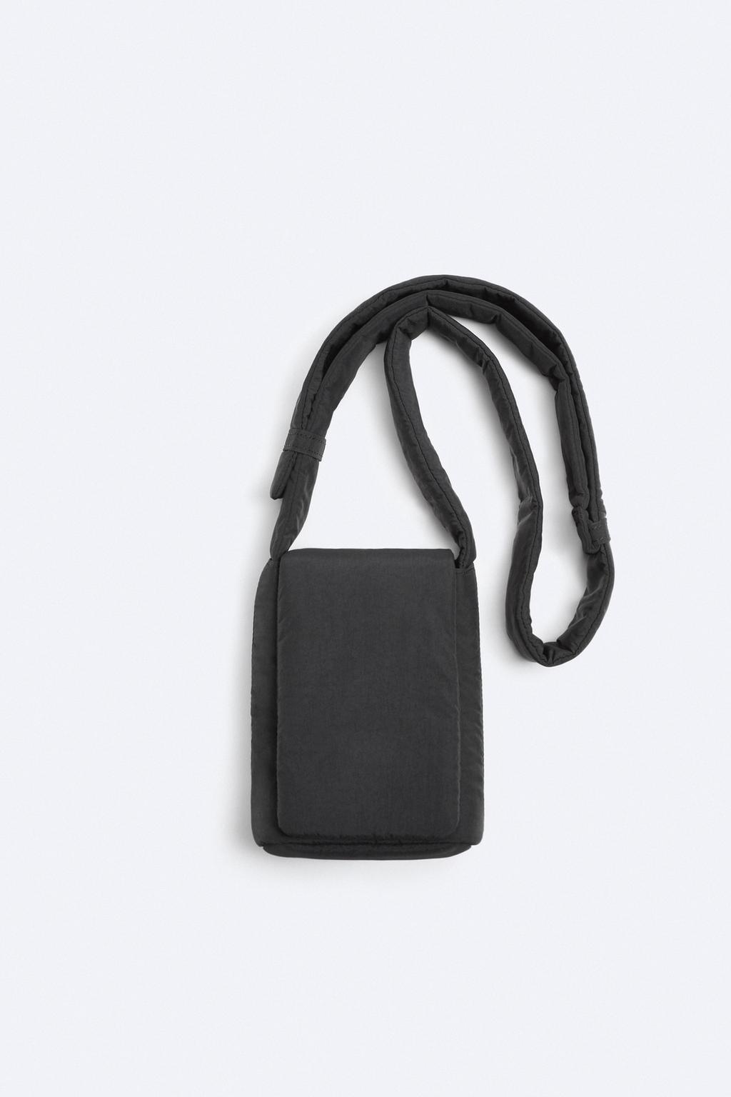 Мини-сумка с клапаном ZARA, черный балансборд 56 х 19 х 15 см цвет мятный