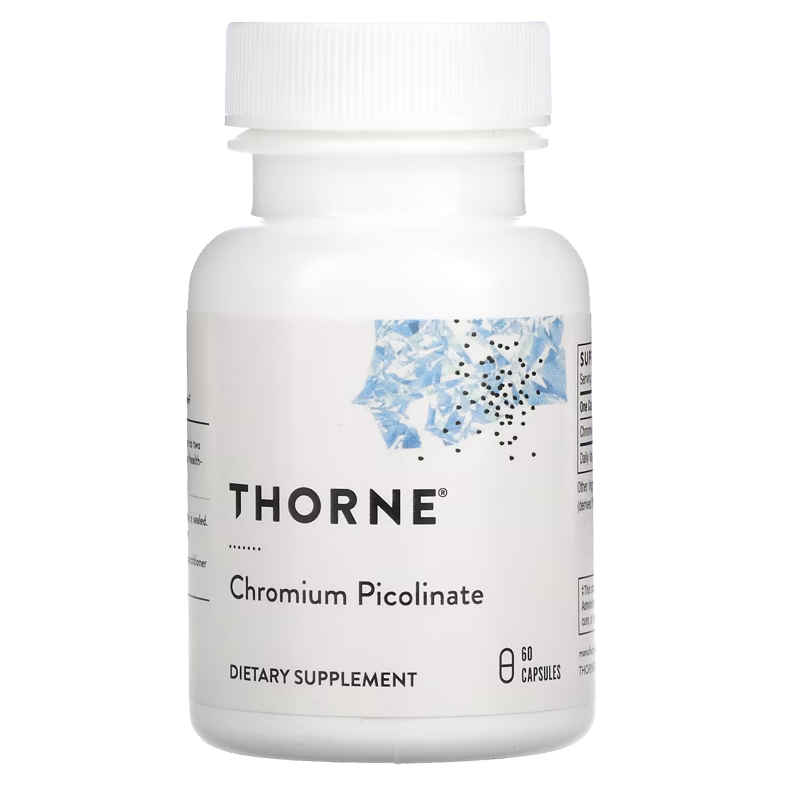 Thorne Пиколинат хрома 60 капсул thorne research пиколинат хрома 60 капсул