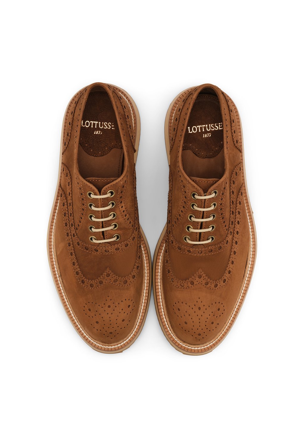 

Туфли на шнуровке HARBOR OXFORD BROGUE PALA TRAPADO Lottusse, коричневый