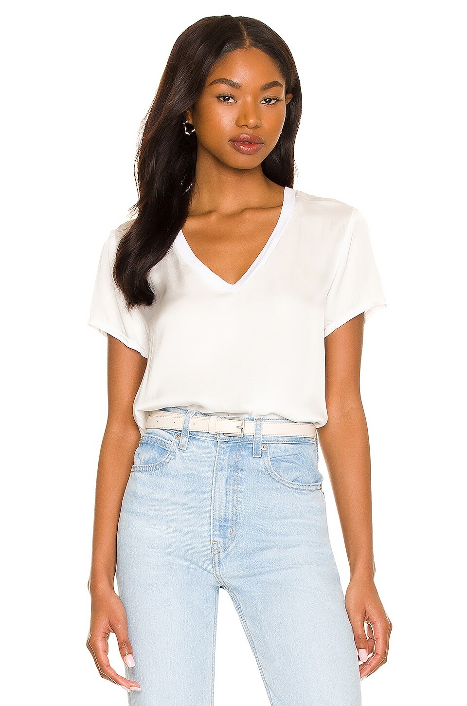 

Топ Nation LTD June Sateen V Neck, белый