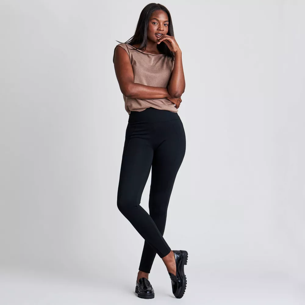 

Женские леггинсы с эффектом понте ASSETS by SPANX, цвет Black