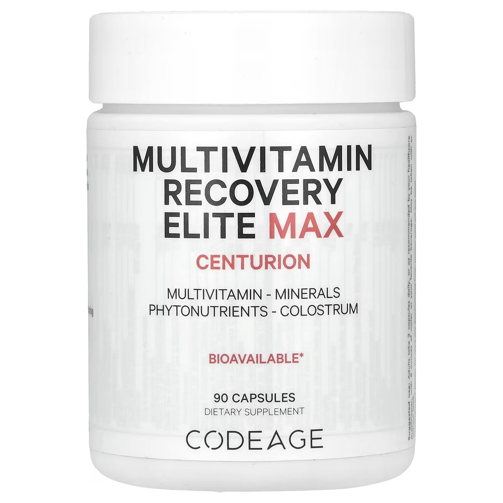 Мультивитамины Codeage Recovery Elite Max 90 капсул мультивитамины для мужчин codeage 120 капсул