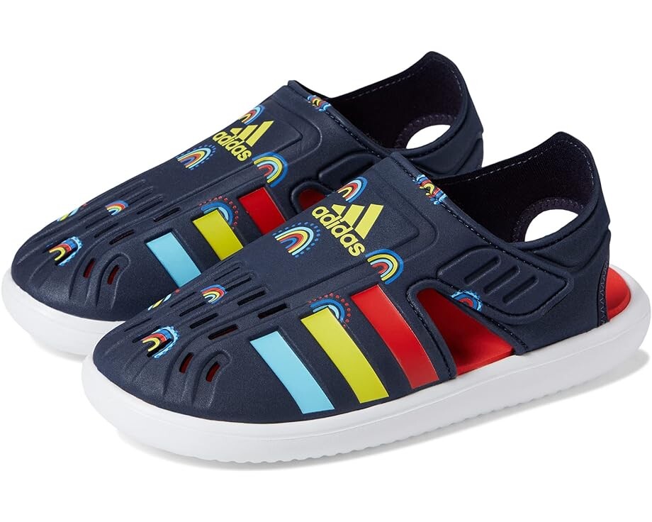 сандалии adidas summer closed toe water sandals розовый Сандалии Adidas Closed Toe Water Sandals, цвет Ink/Bold Orange/Impact Yellow