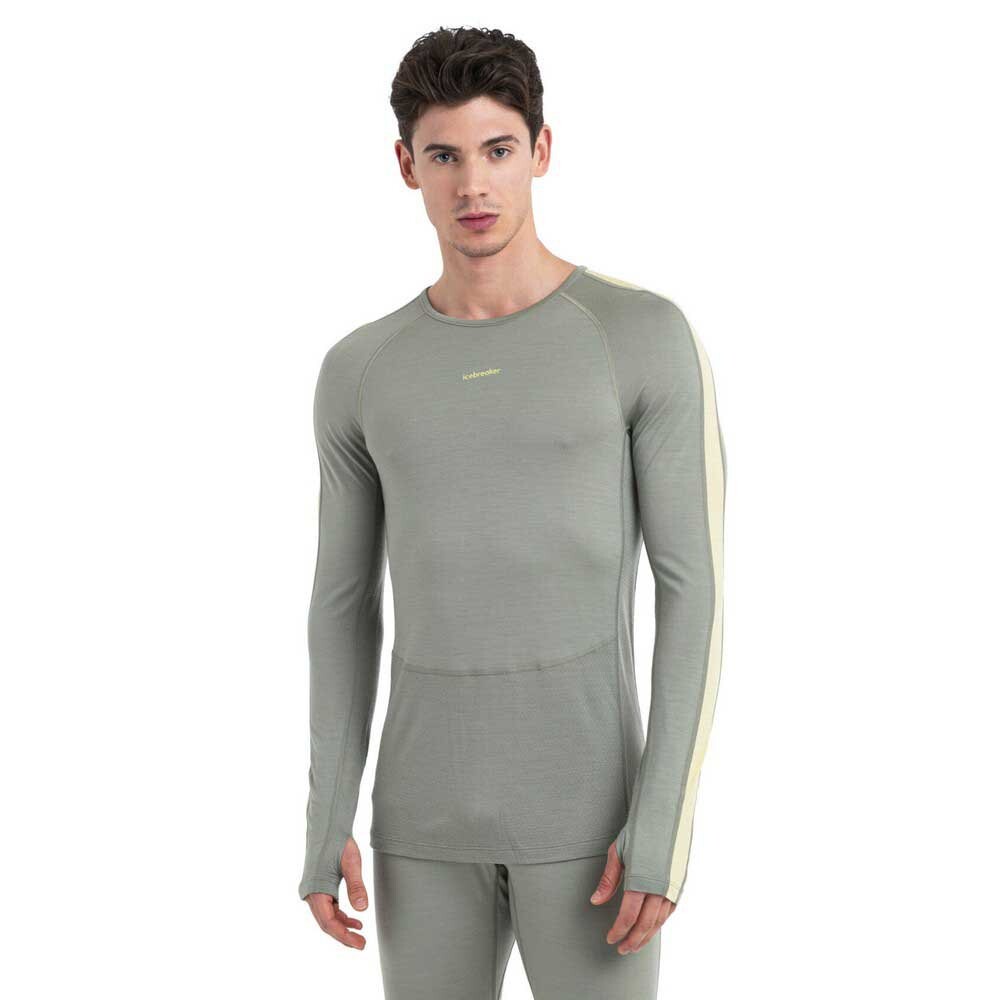 

Базовый слой Icebreaker Merino 200 ZoneKnit Crew Long, серый