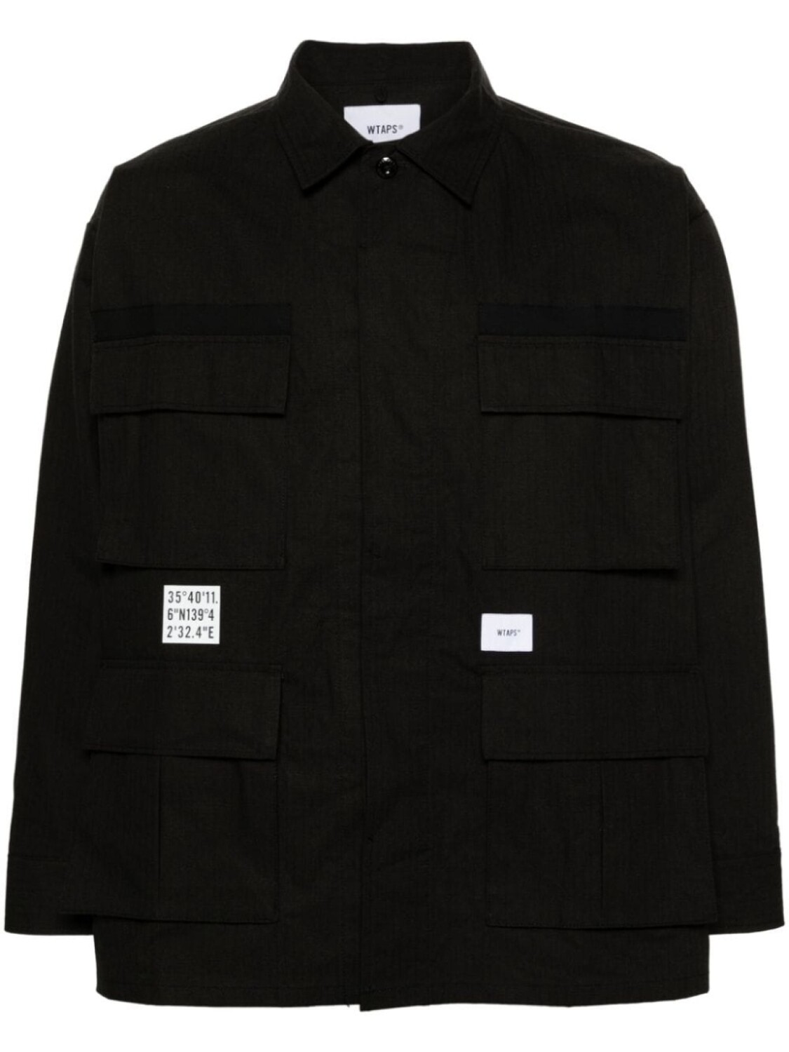 

WTAPS рубашка 13 на пуговицах, черный