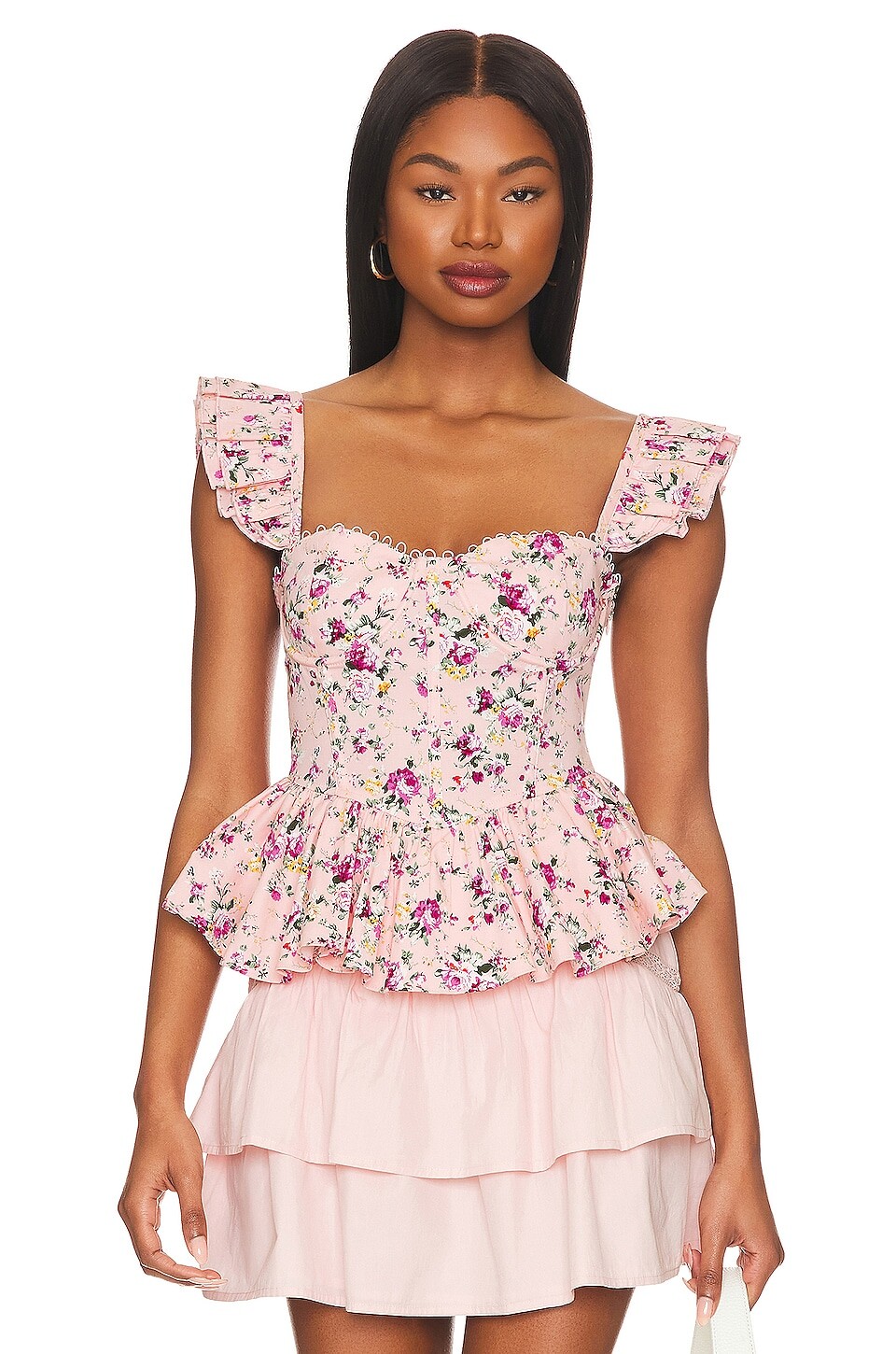 

Топ ASTR the Label Baylin, цвет Pink Floral