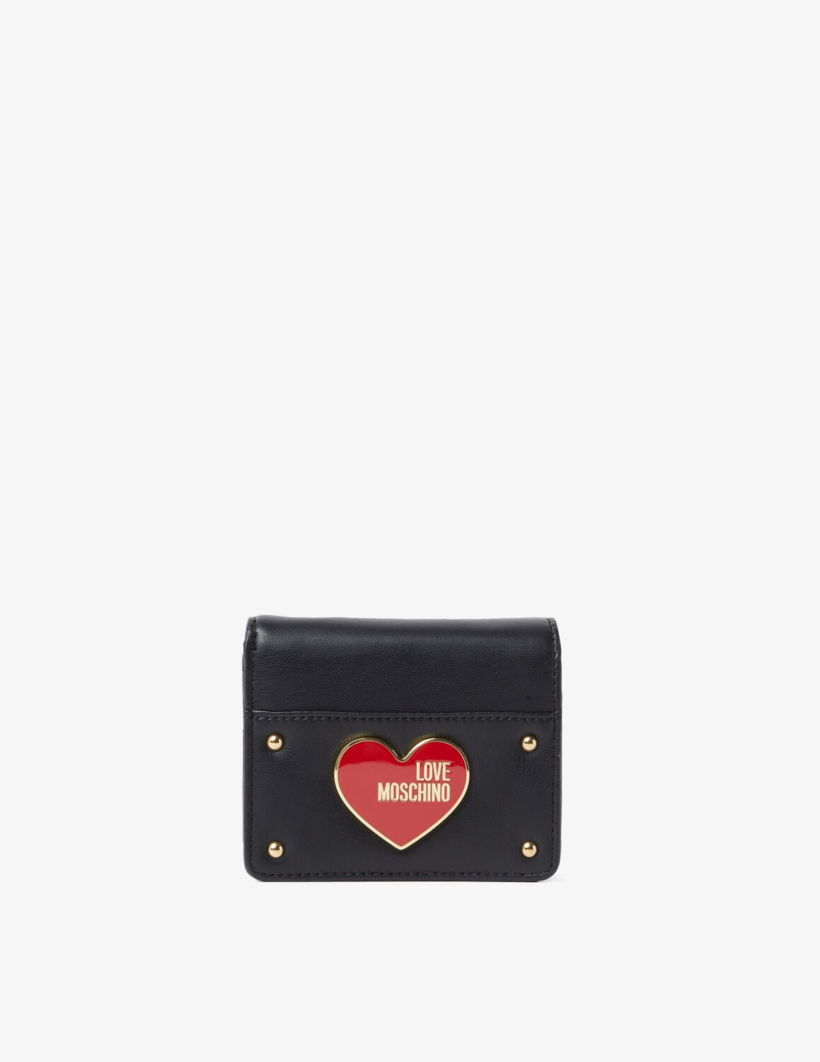 

Стеганый кошелек на пуговицах Love Moschino, черный