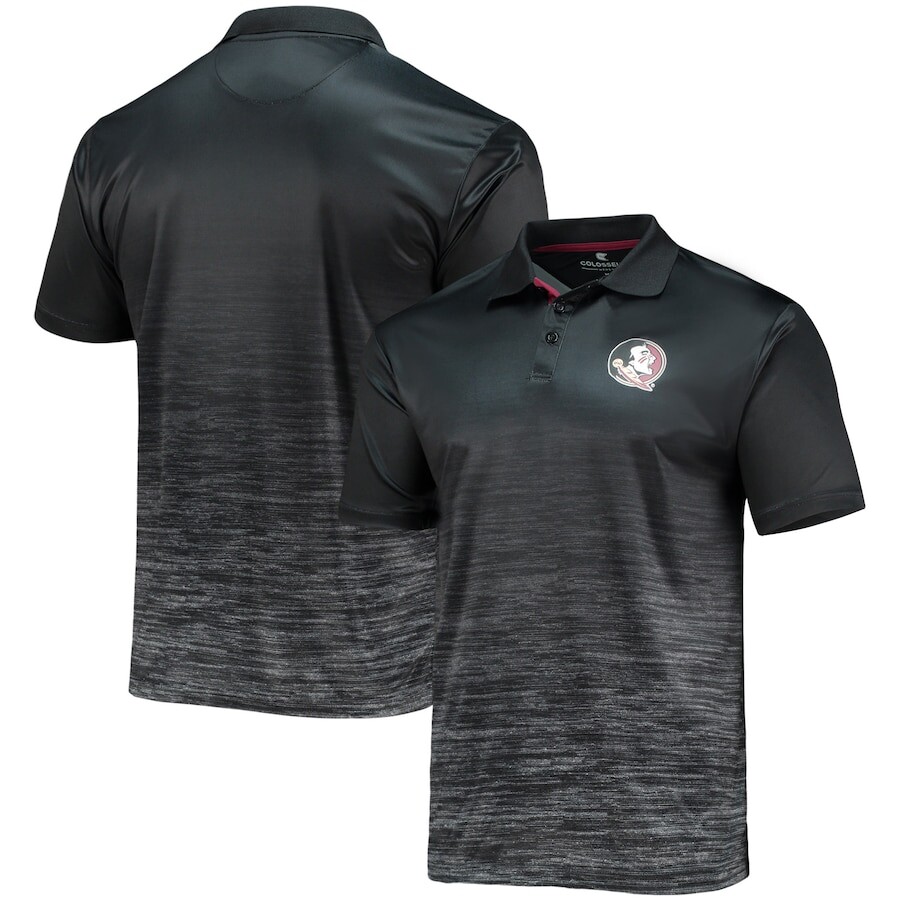 

Поло с коротким рукавом Colosseum Florida State Seminoles, черный