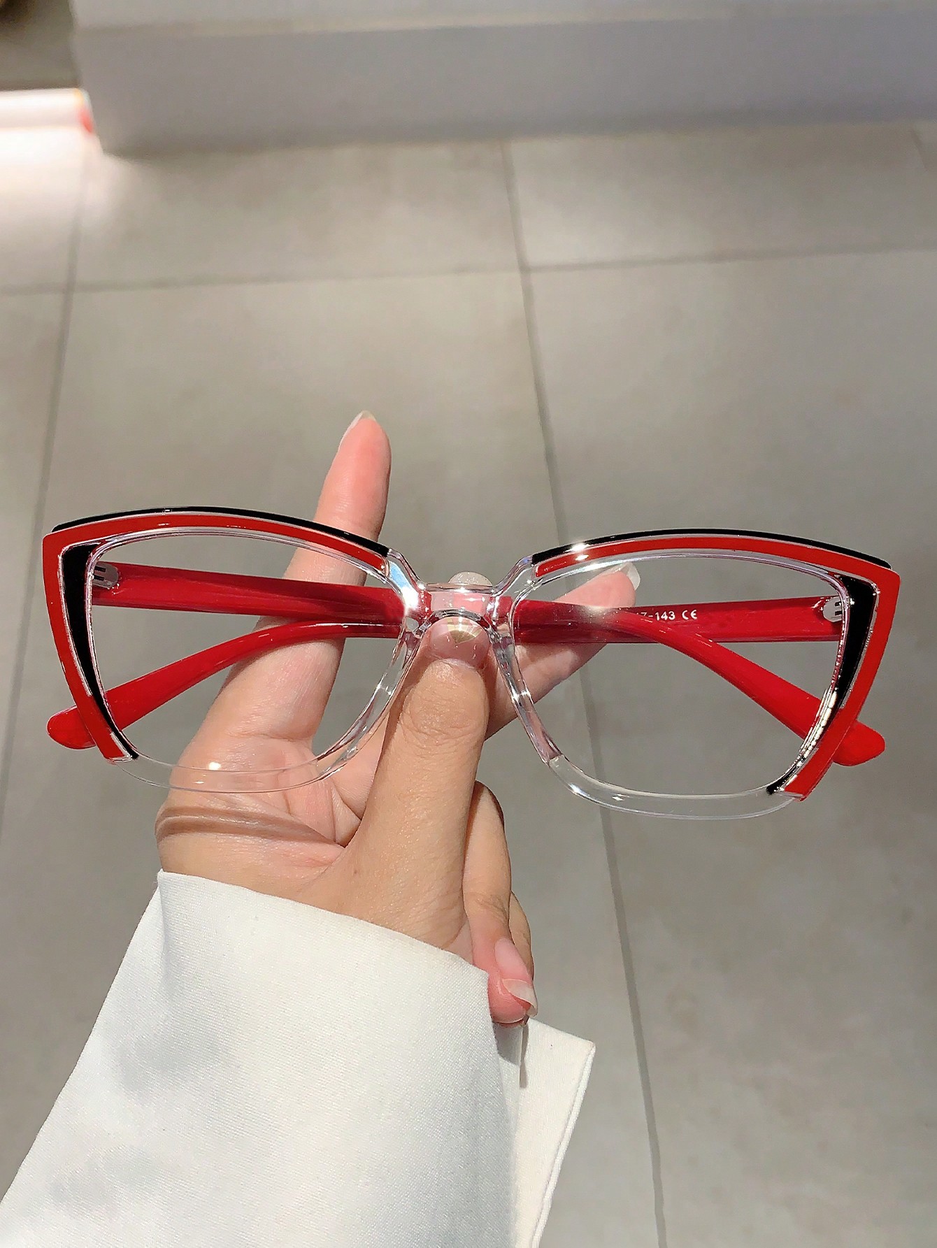 1 шт. новые модные женские очки в форме кошачьего глаза с цветными блоками