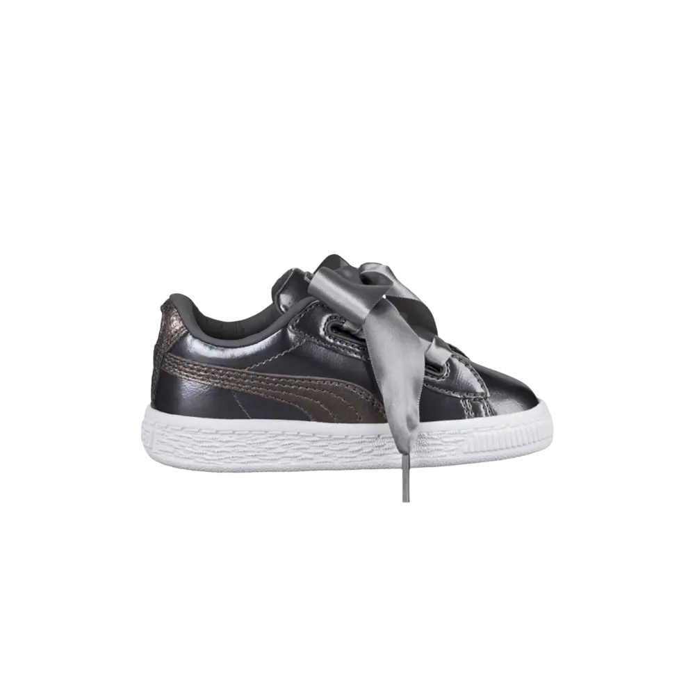 

Кроссовки Basket Heart Lunar Lux Toddler Puma, серебро