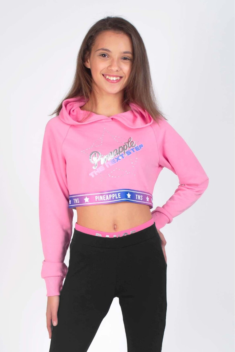 

Худи Pink X The Next Step с отделкой лентой Pineapple, розовый