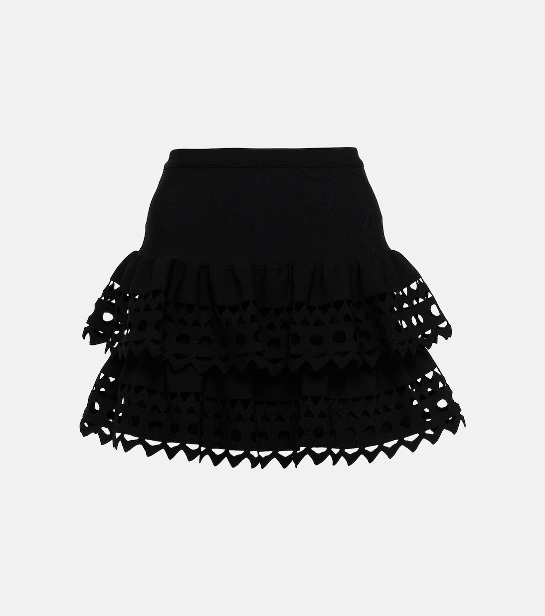 

Ярусная мини-юбка Vienne ALAÏA, черный
