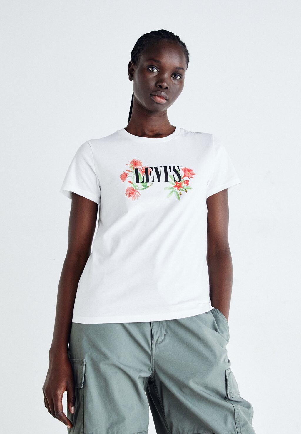 

Футболка с принтом THE PERFECT TEE Levi's, цвет bright white
