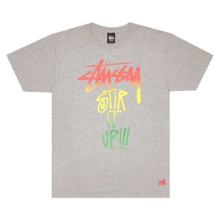 

Футболка Stussy Stir It Up! 'Grey Heather', серый