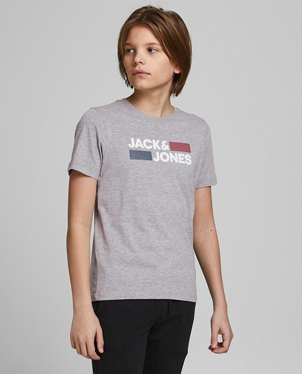 

Футболка для мальчика с коротким рукавом Jack & Jones, светло-серый