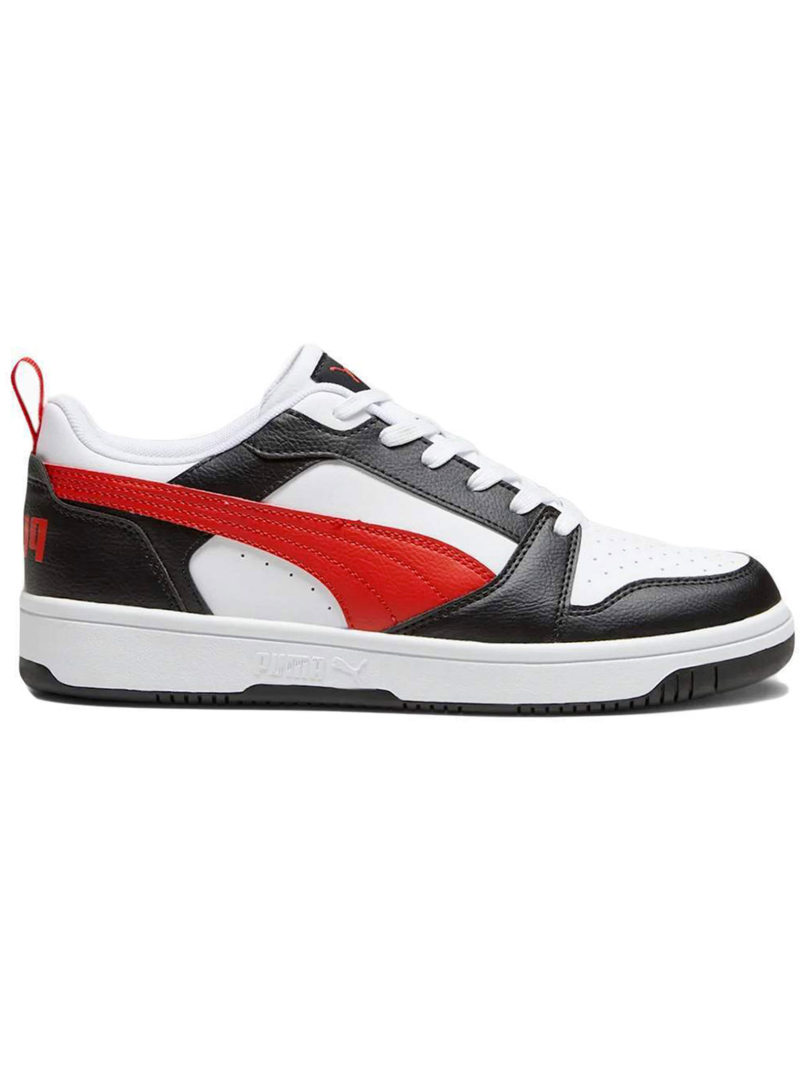 Мужские кроссовки Puma Rebound V6 Low, белый/черный/красный мужские кроссовки rebound v6 puma белый