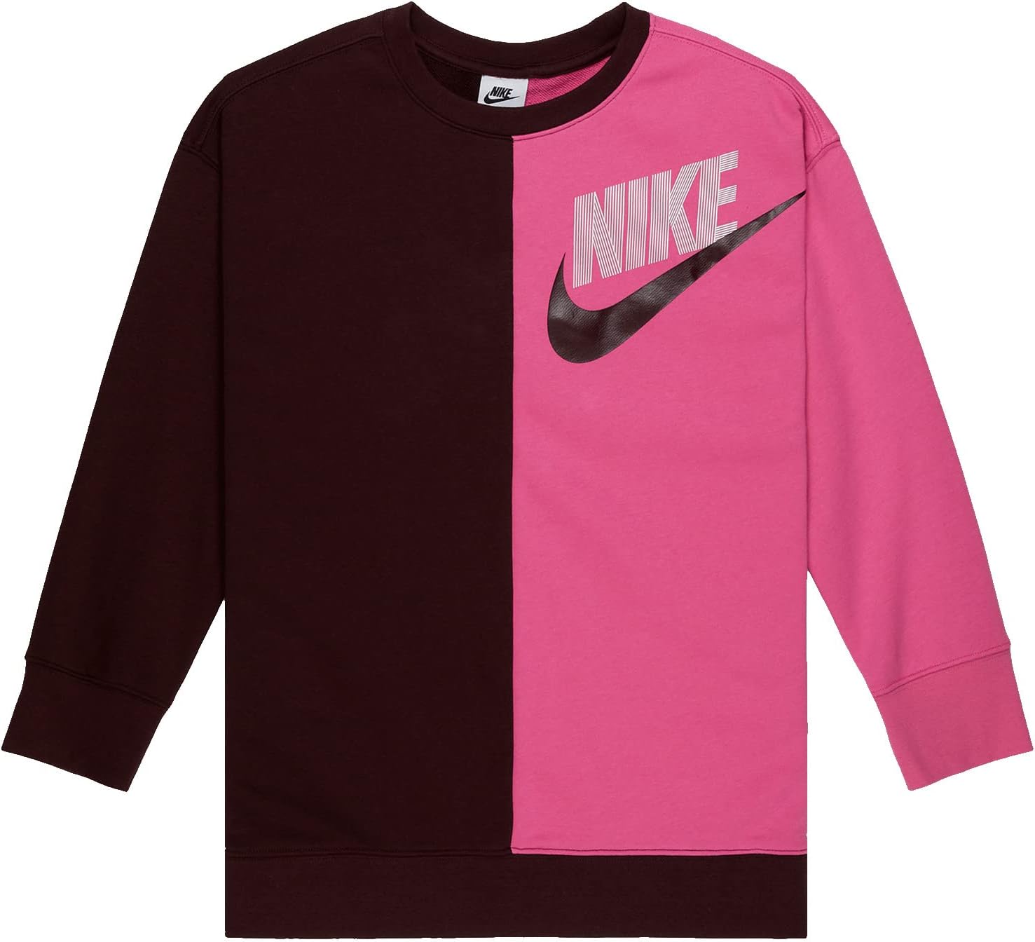 

Толстовка Nike NSW Dance Crew Sweatshirt, цвет Burgundy Crush/Pinksicle