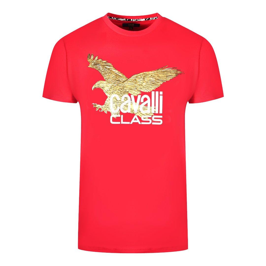 цена Красная футболка с логотипом Gold Eagle Cavalli Class, красный