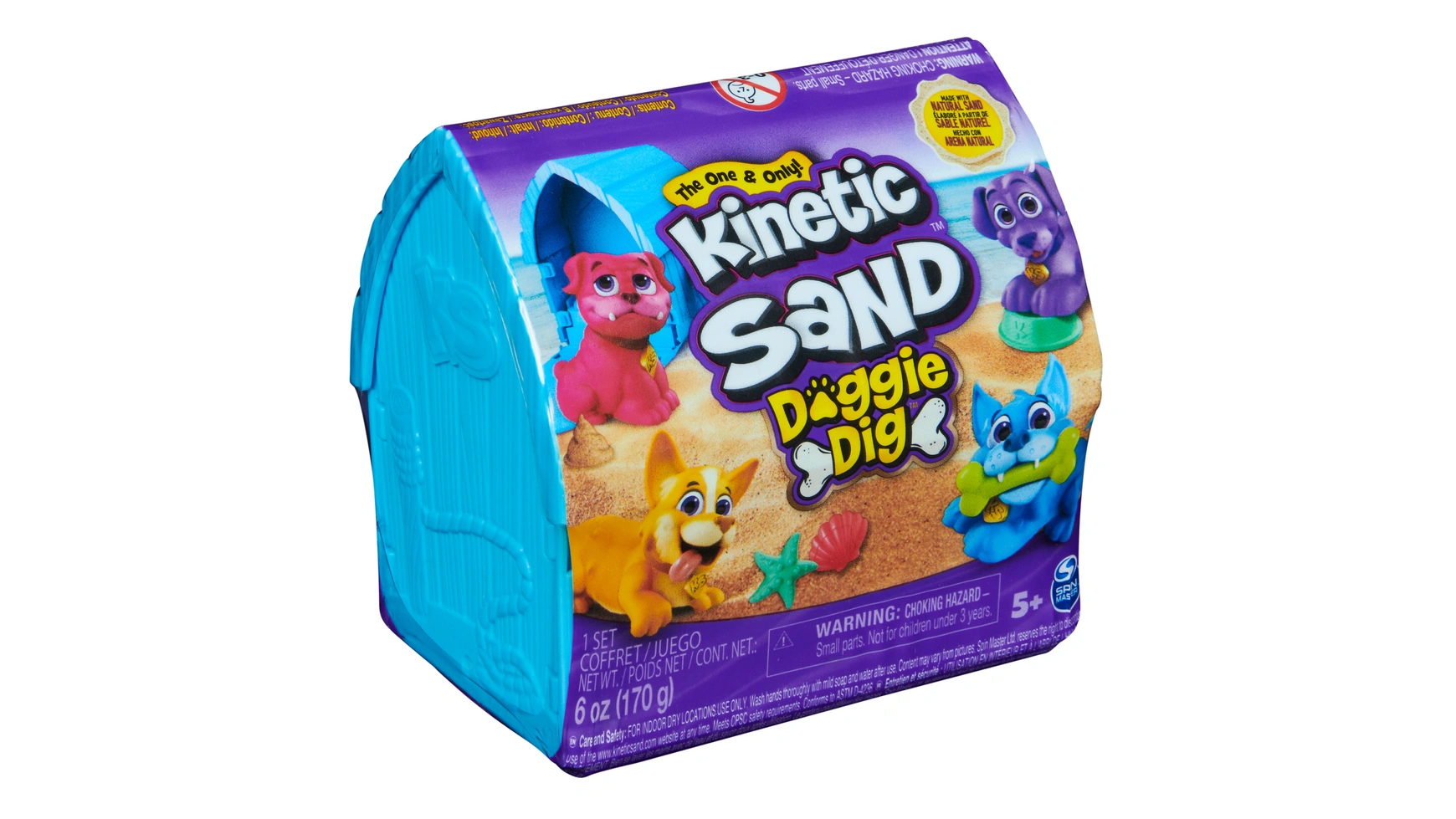 Домик для собаки из кинетического песка Spin Master набор для шлифовки kinetic sand ultimate состоящий из 907 г кинетического песка и 10 инструментов spin master