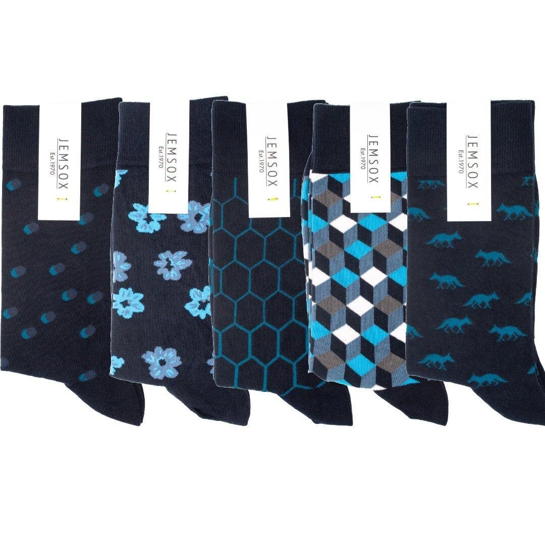 

5 упаковок из органического хлопка синего цвета JEMSOX, мультиколор