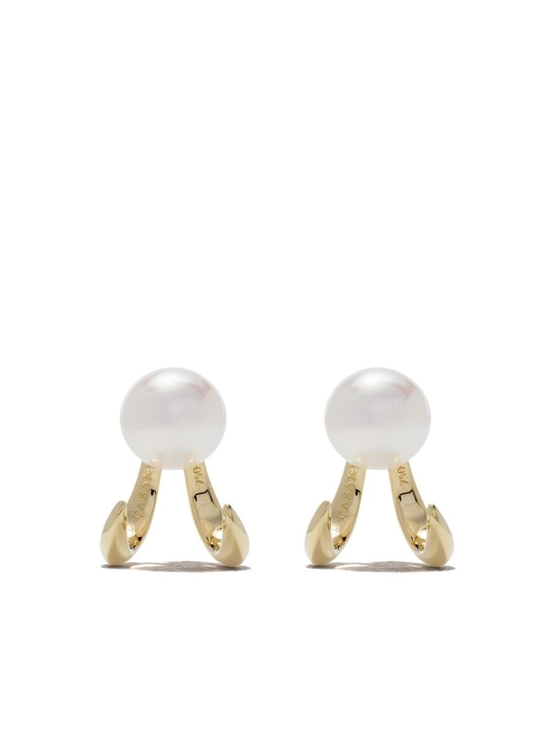 

Серьги Danger Fang из желтого золота с жемчугом TASAKI, золотой