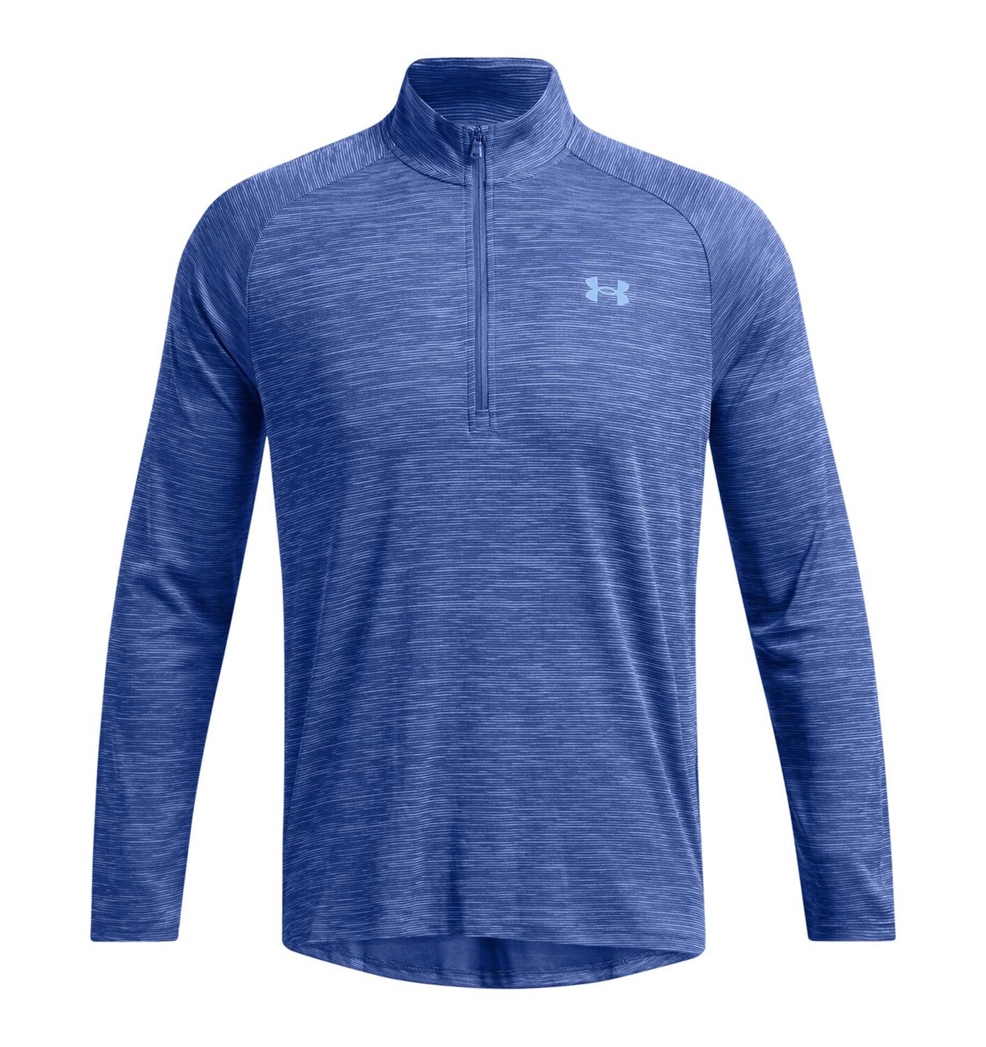 

Тренировочная рубашка с технологичной текстурированной молнией 1/2. Under Armour, синий