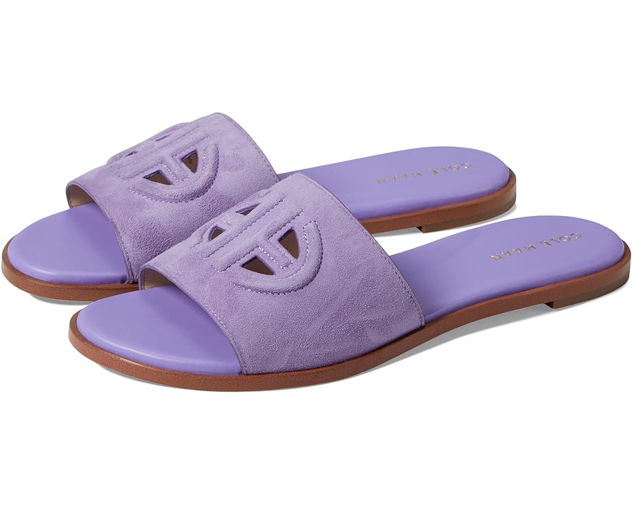 

Сандалии Cole Haan Flynn Logo Slide Sandal, цвет Paisley Purple Leather