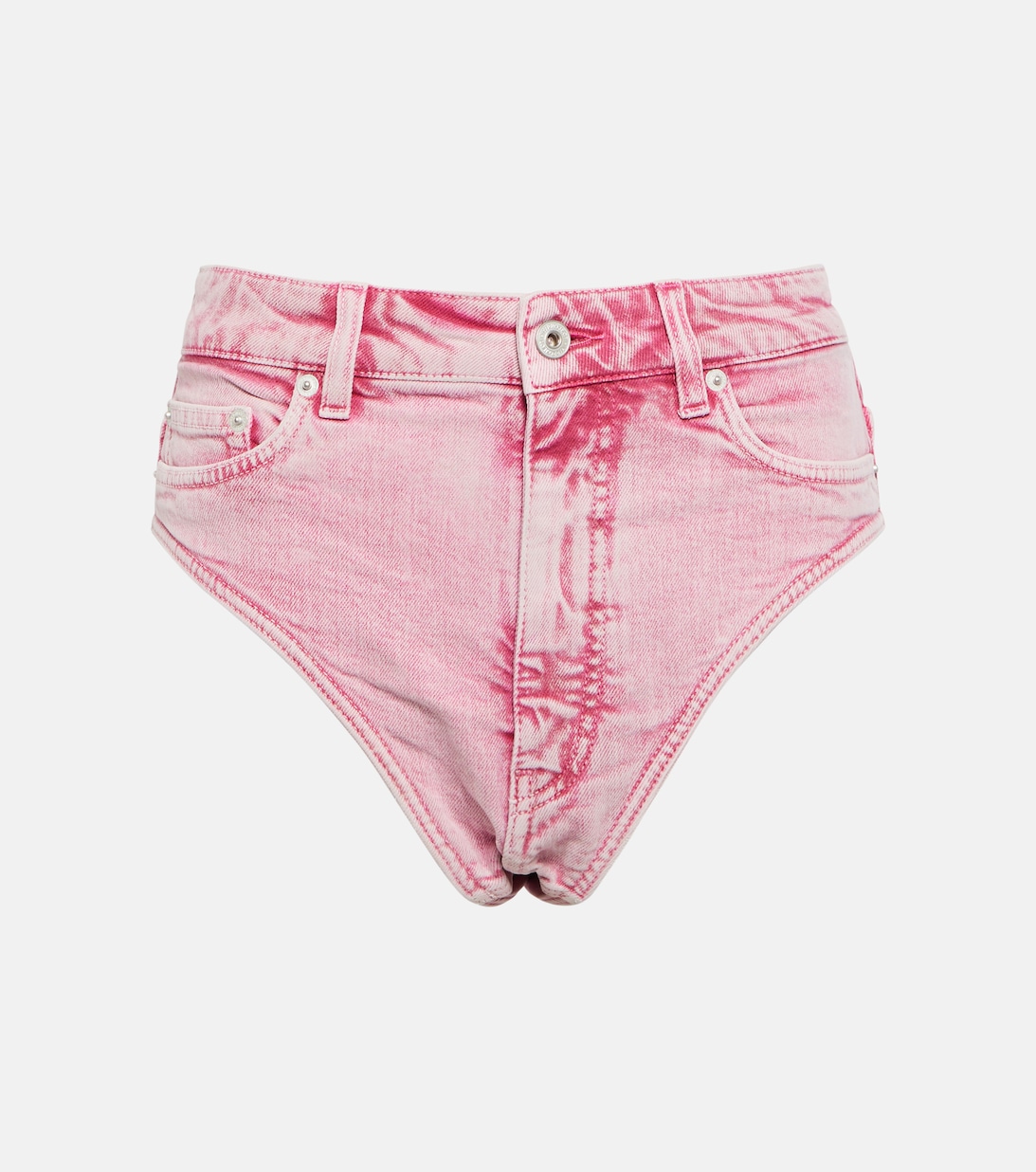 Джинсовые шорты Y/PROJECT, розовый